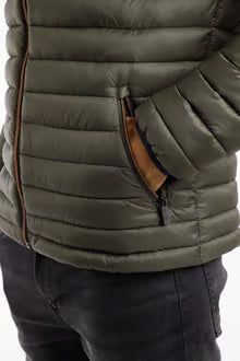 Flete Lightweight Showerproof Padded Hooded Jacket Anthracite