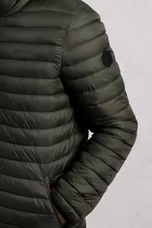 Flete Lightweight Showerproof Padded Hooded Jacket Anthracite