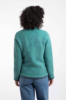 Ariana Full Zip Grid Fleece Leaf Green