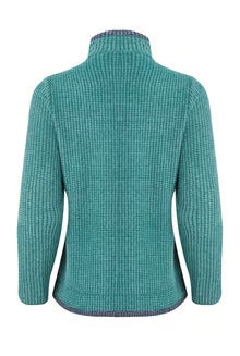Ariana Full Zip Grid Fleece Leaf Green
