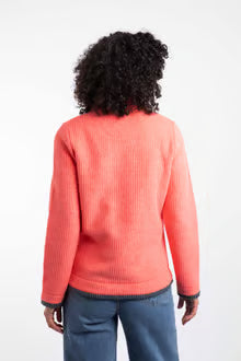 Beye 1/4 Zip Grid Fleece Hot Coral