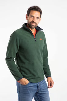 Errill 1/4 Zip Textured Fleece Shaded Spruce