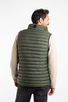 Langtree Lightweight Showerproof Padded Gilet Deep Lichen Green