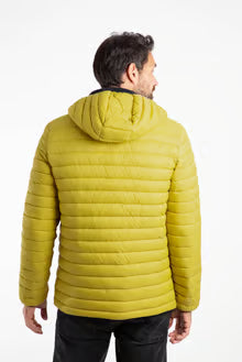 Flete Lightweight Showerproof Padded Hooded Jacket Antique Moss