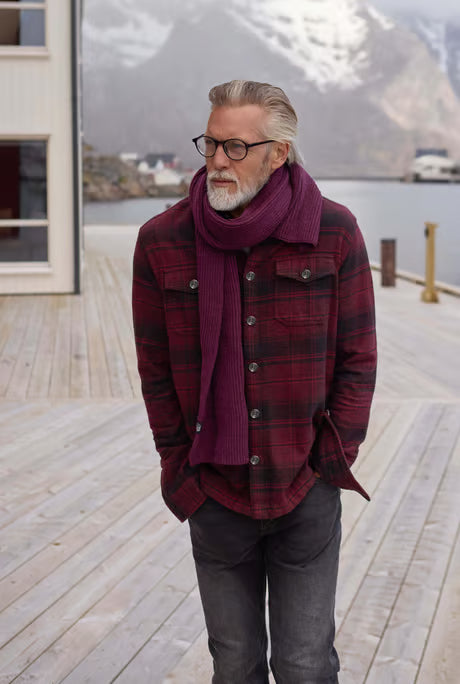 Bosco Check Over Shirt Garnet