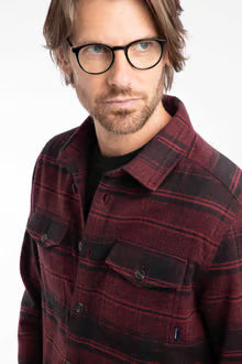 Bosco Check Over Shirt Garnet