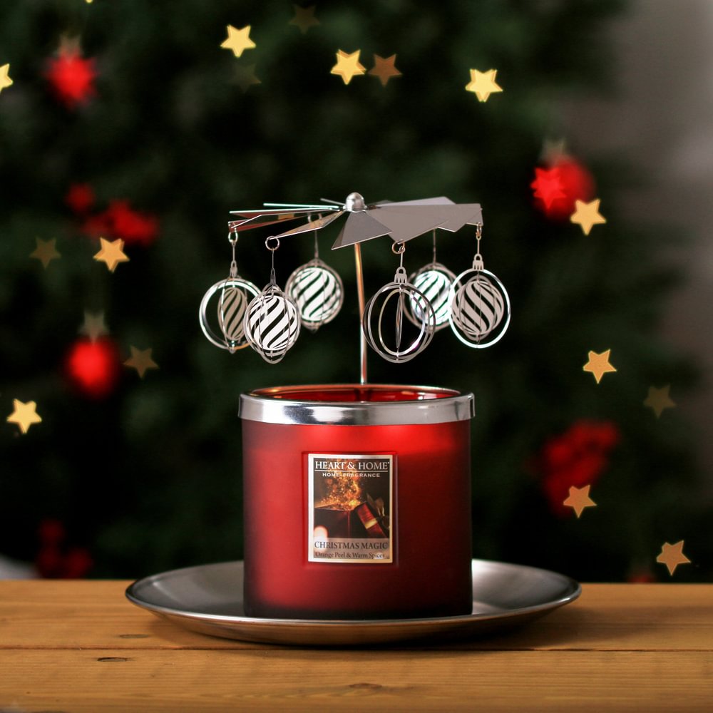Twin Wick Candle & Carousel