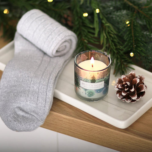 Festive Candle & Socks Gift Pack