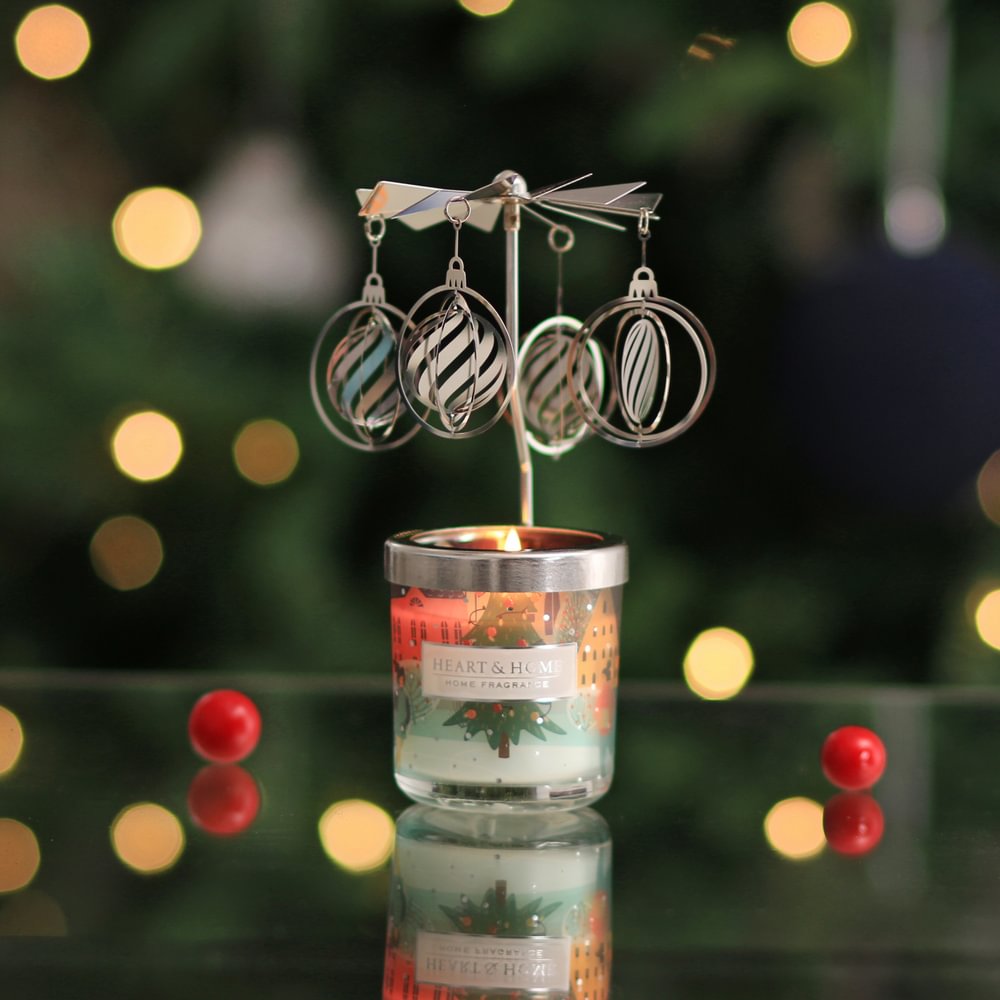 Candle & Carousel Gift - Christmas Tree