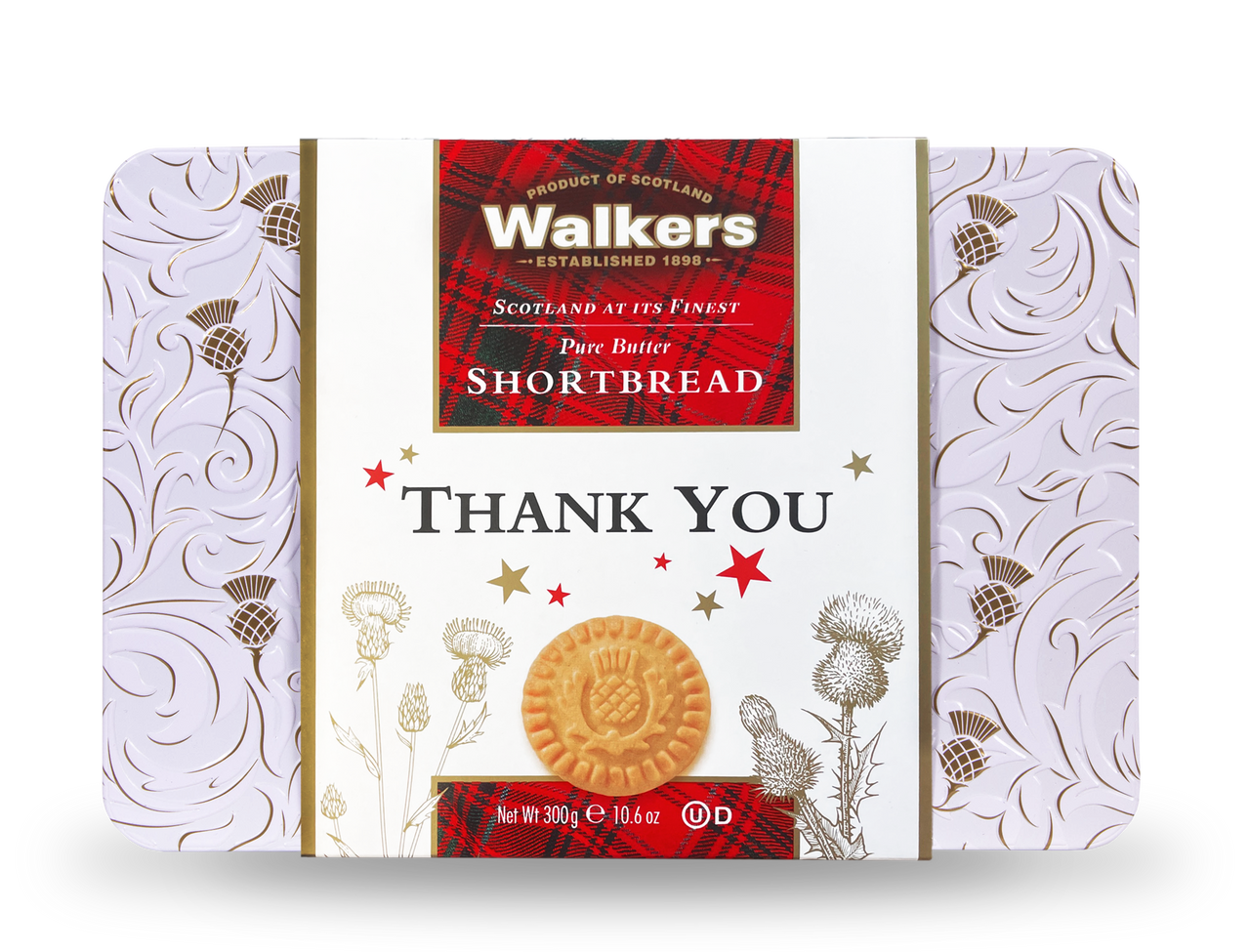 'Thank You' Thistle Shortbread Tin