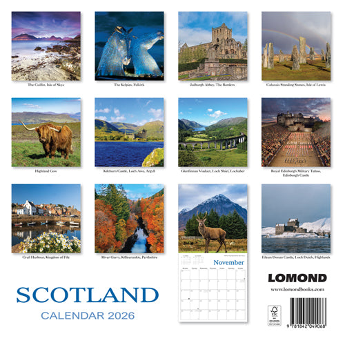 Scotland 2026 Calendar