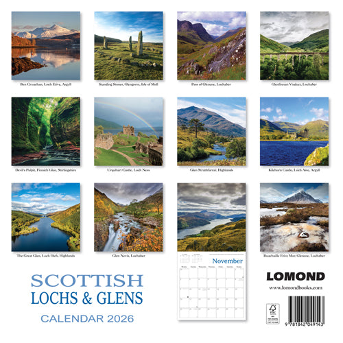 Lochs & Glens 2026 Calendar
