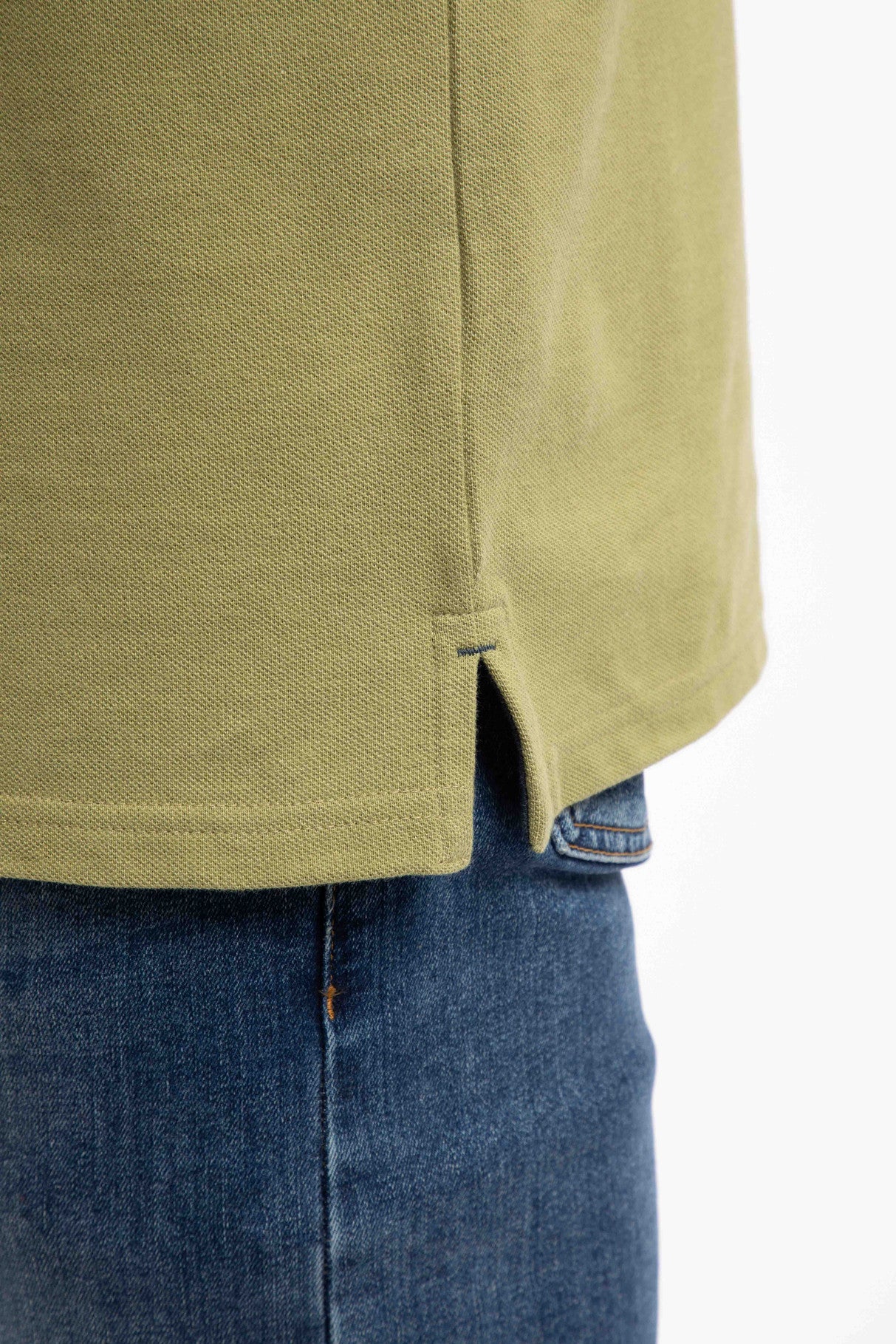 Miles Organic Cotton Pique Polo - Washed Oak