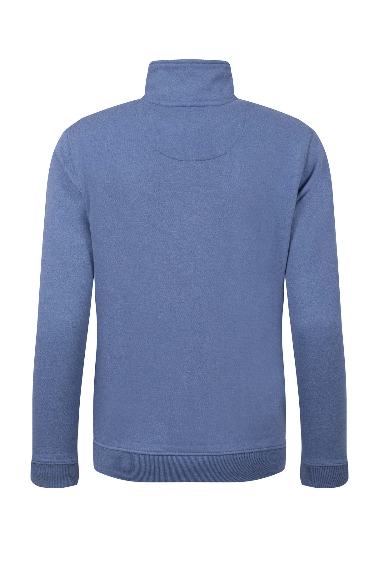 Avery Branded Qtr Zip Sweat - Faded Blue