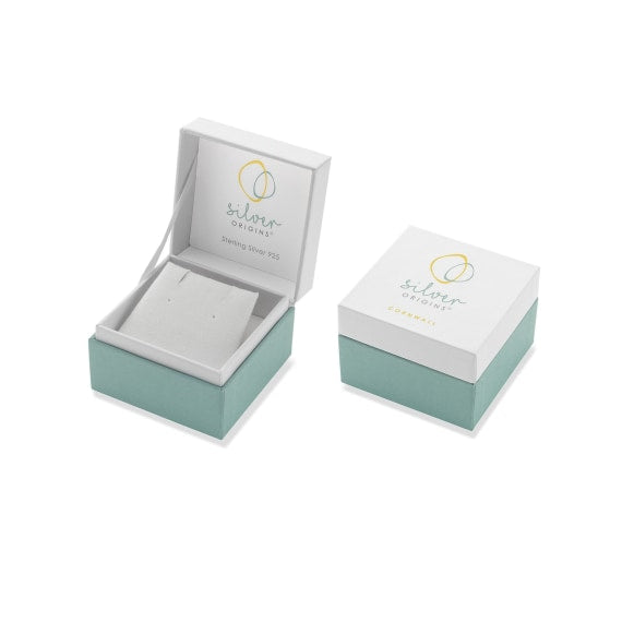 Blue Topaz Stud Earrings