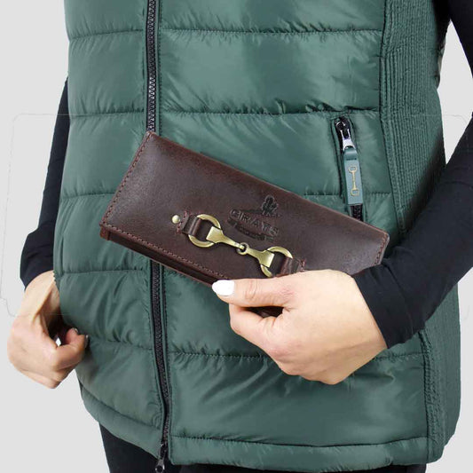 Lily Snaffle Purse Leather Brown