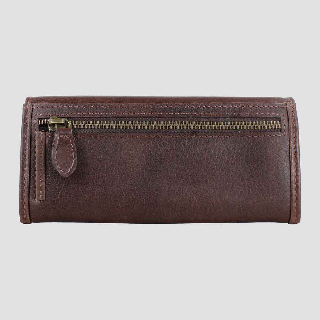 Lily Snaffle Purse Leather Brown
