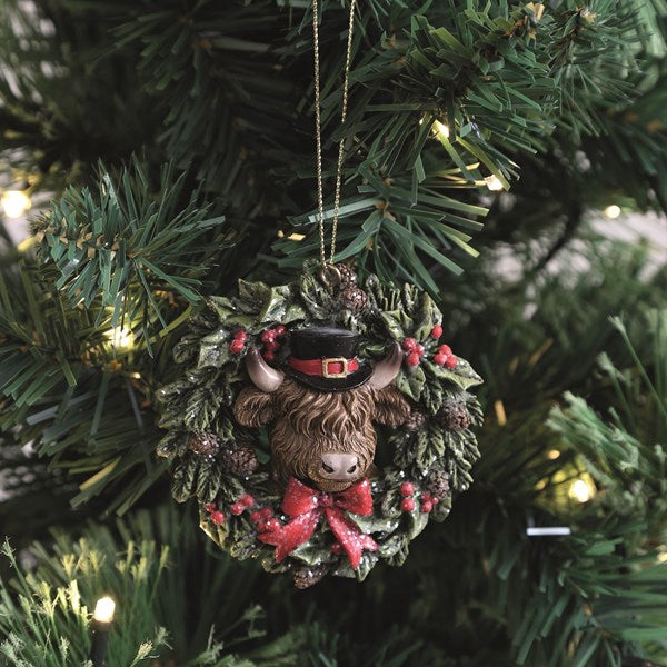 Highland Cow Tree Decoration