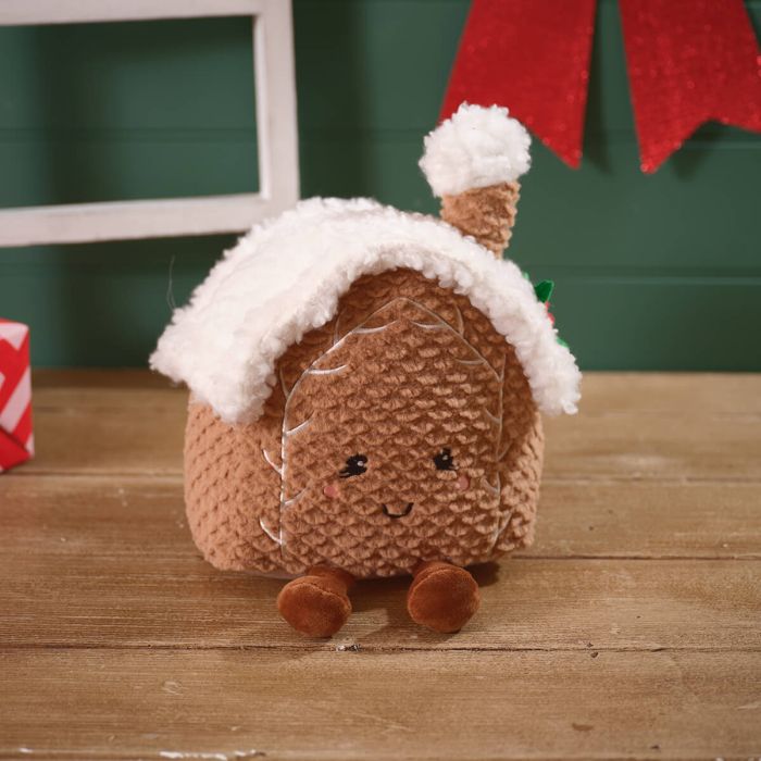 Festive Fun Plush Gingerbread House