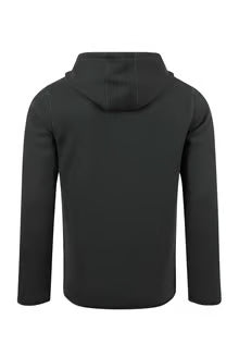 Lockie Full Zip Bonded Fleece Hoodie Washed Black