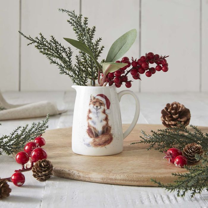 'Festive Fox' Fox Posy Jug