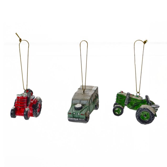 Christmas Farm Vehicle Hanger