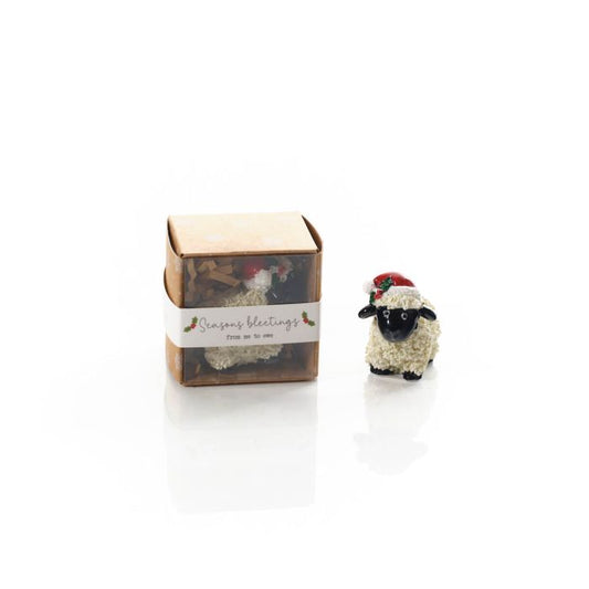 Resin Sheep Christmas Keepsake