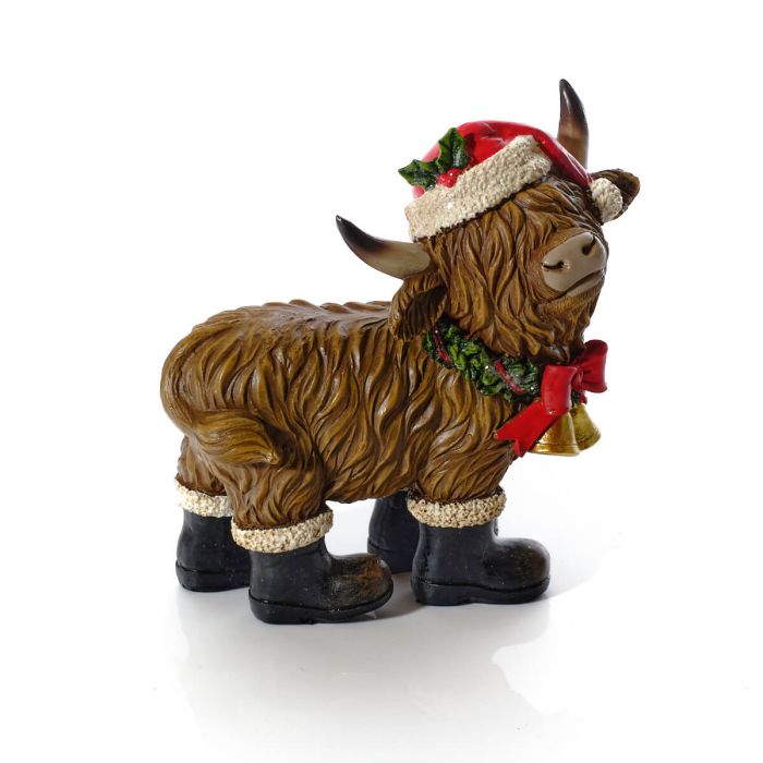 Christmas Highland Cow Ornament