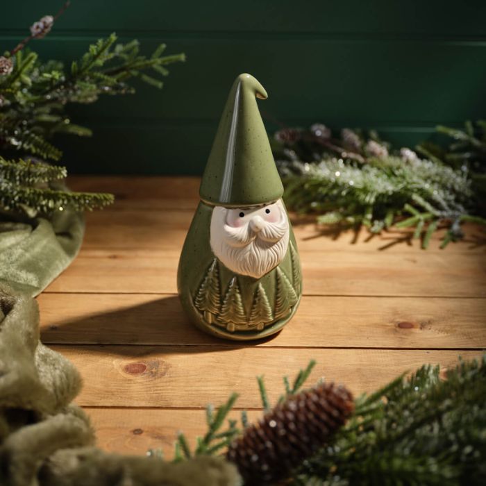 Green Ceramic Santa