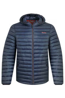 Flete Lightweight Showerproof Padded Hooded Jacket Navy