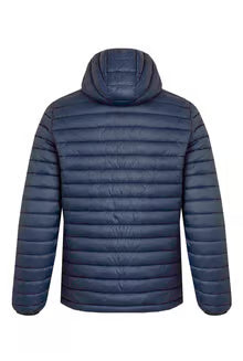 Flete Lightweight Showerproof Padded Hooded Jacket Navy