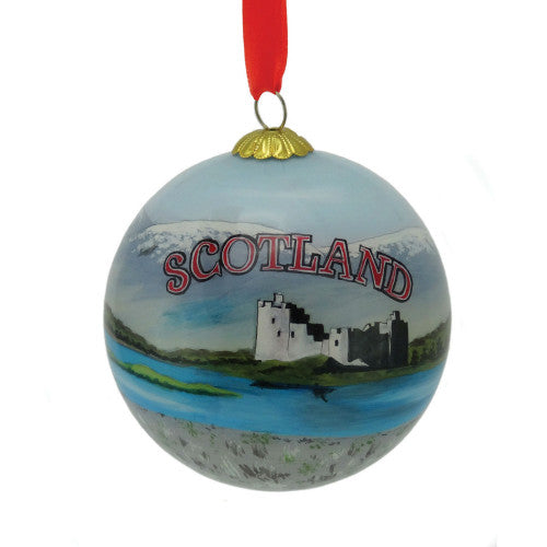 Hand Painted Scotland Christmas Tree Decoration