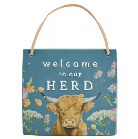 Welcome To Out Herd Wall Plaque