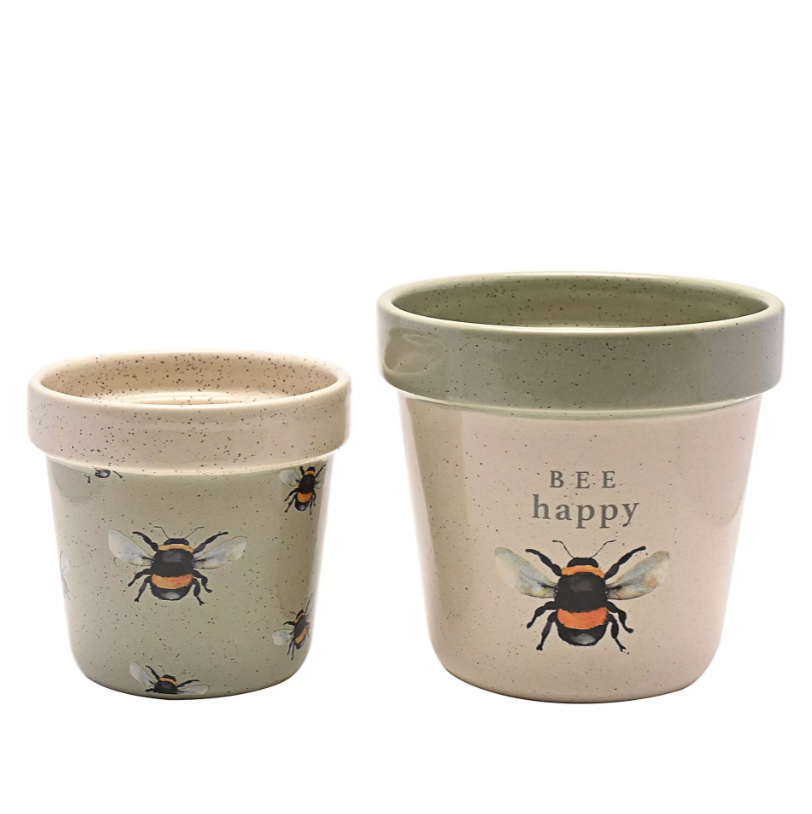Bees Set of 2 Planters