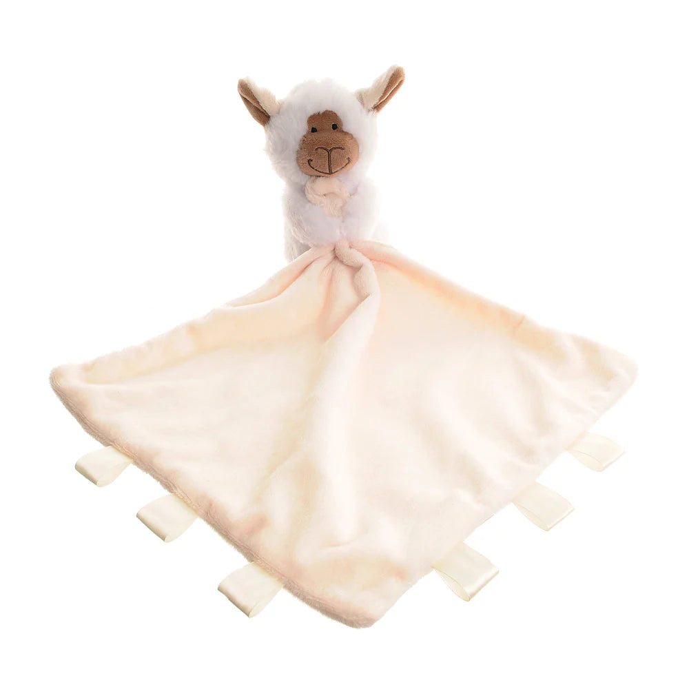 Plush toy with a blanket attached