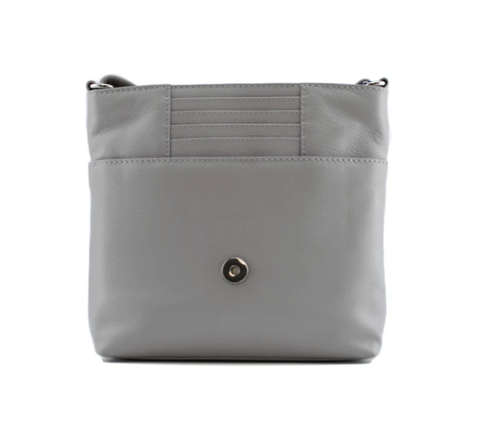 Coco's Hat Crossbody Bag With Flap - Grey