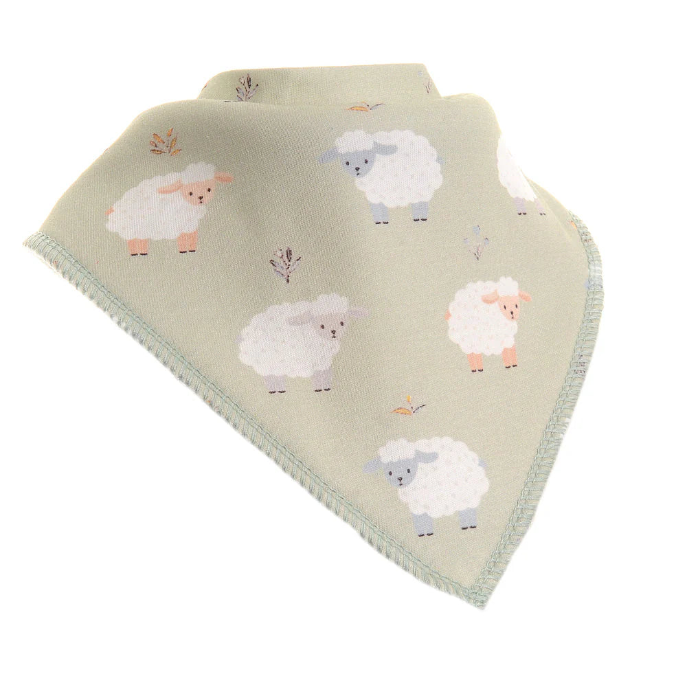 Sheep and Grasses Dribble Bib