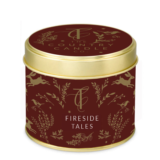 Fireside Tales Tin Candle