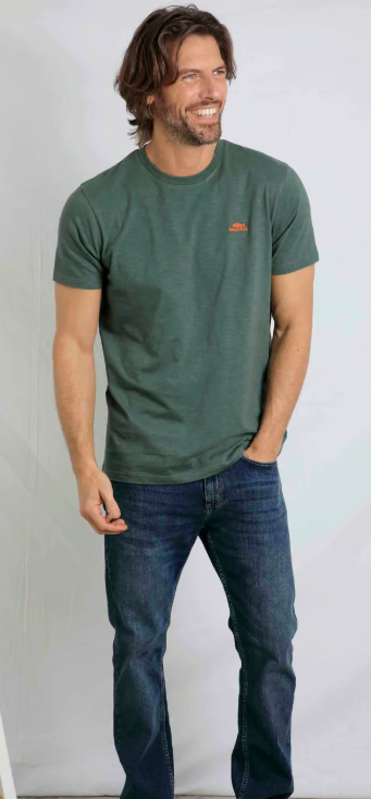 Fished T-shirt - Dusty Green