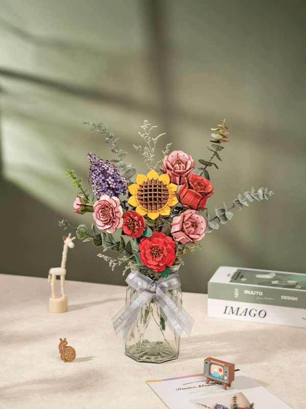 Wooden Flower Bouquet