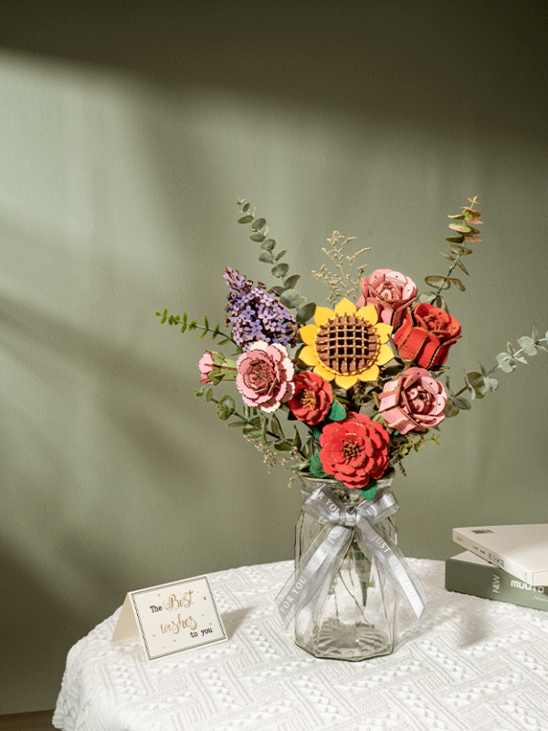 Wooden Flower Bouquet