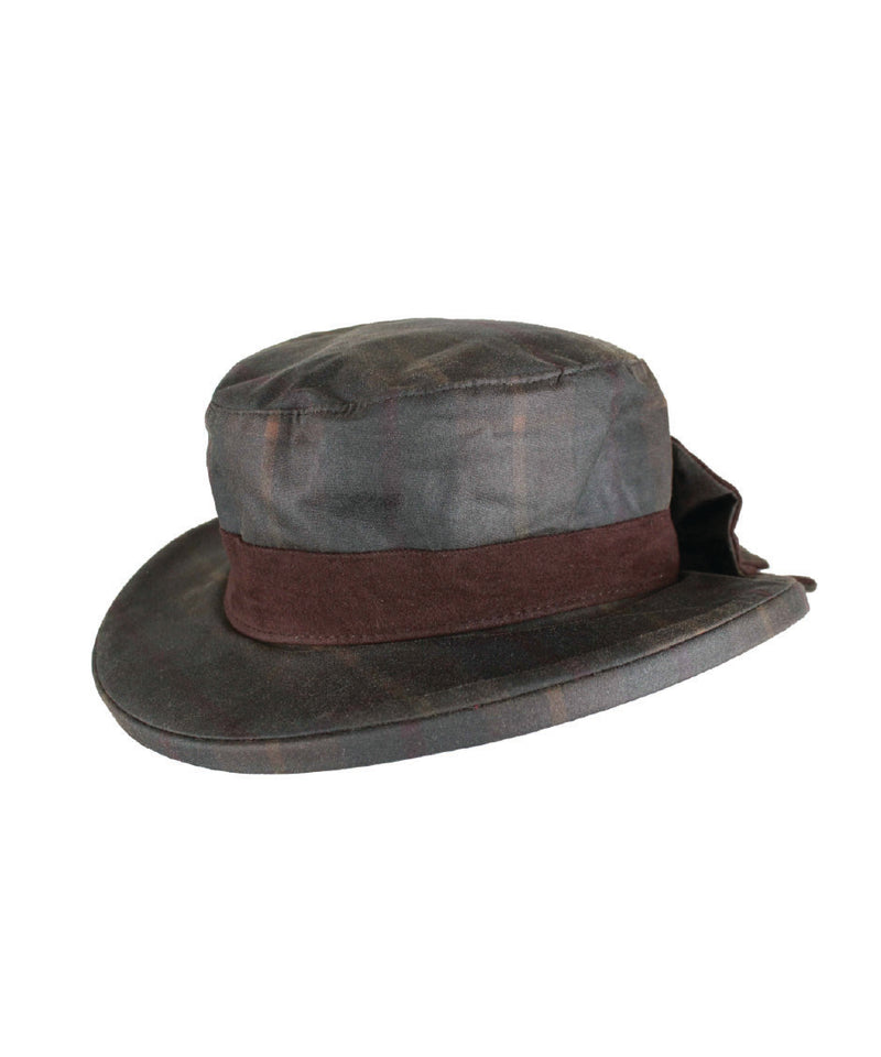 Thelma Tartan Wax Hat - Honey