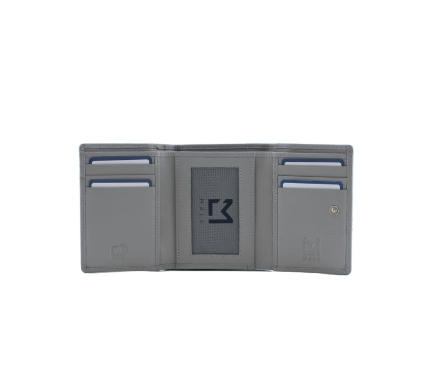 Coco's Hat Tri fold Purse - Grey