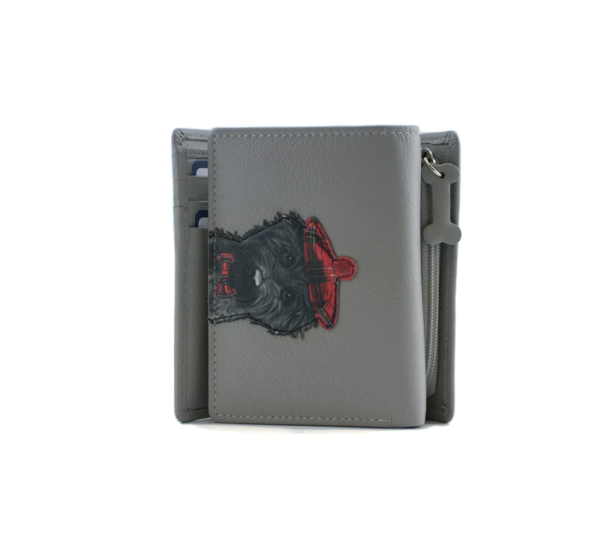 Coco's Hat Tri fold Purse - Grey