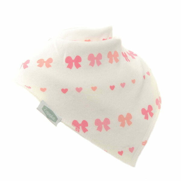 Hearts & Bows Bib Set