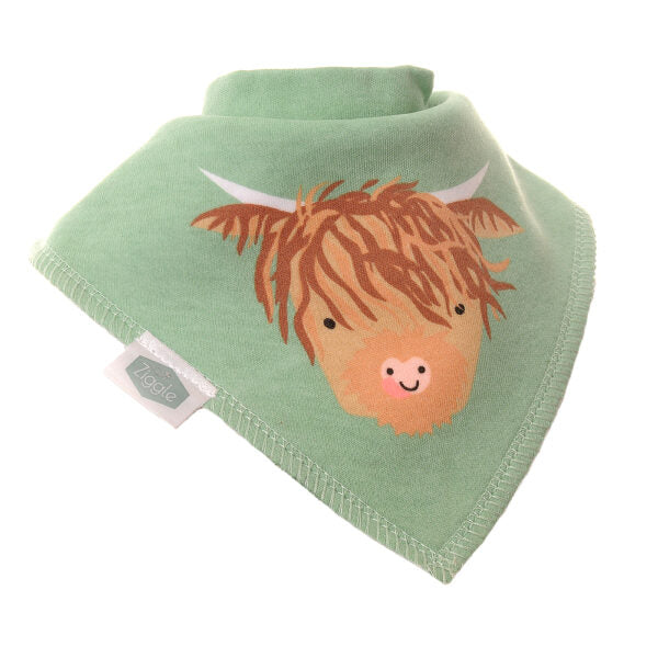 Highland Cow Dribble Bib