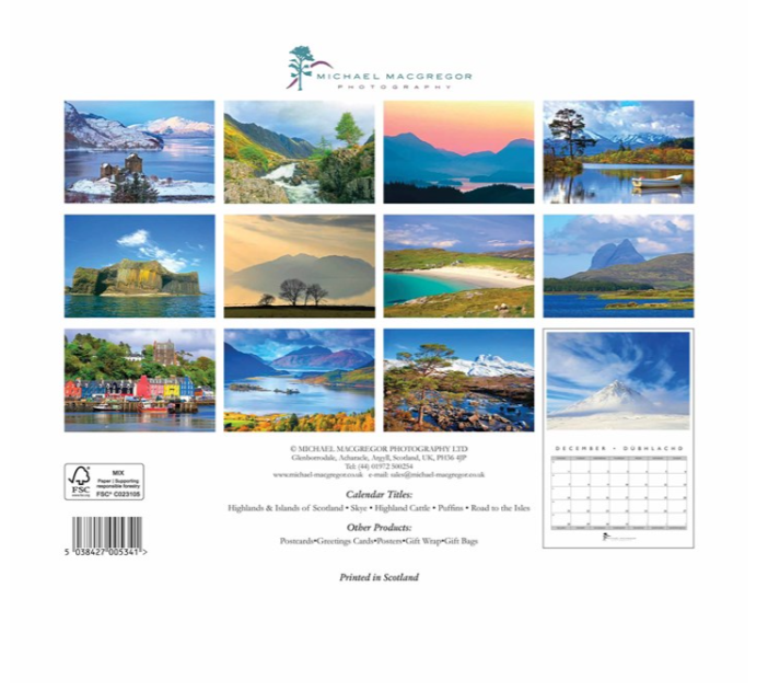 Highlands & Islands of Scotland 2026 Calendar