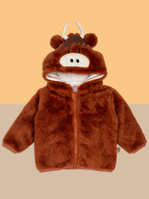 Neutral Highland Cow Hoodie