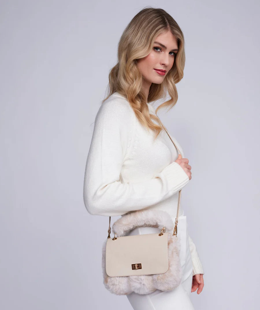 Keeva - Honeycomb Ombre Faux Fur Crossbody Bag
