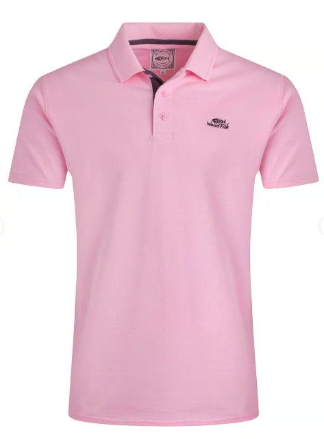 Miles Organic Cotton Pique Polo - Pink